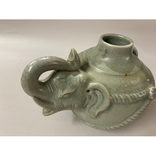 69 - Rare Chinese Celadon Glaze 'Elephant' Teapot