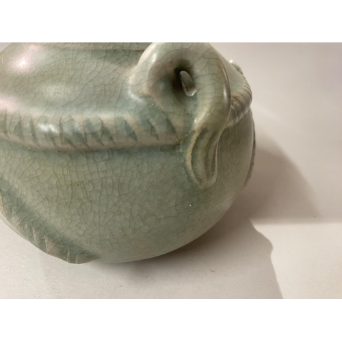 69 - Rare Chinese Celadon Glaze 'Elephant' Teapot