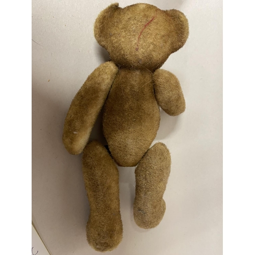 165 - Vintage Solid Form Articulated Teddy, 7