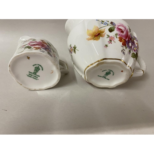 238 - 2 x Royal Crown Derby, Derby Posies Jugs