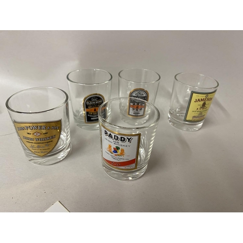 208 - 5 x Irish Whisky Shot Glasses