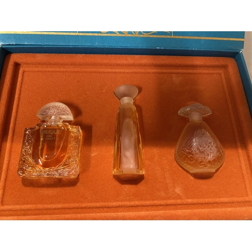 75 - Lalique 3-Bottle Collection, Boxed