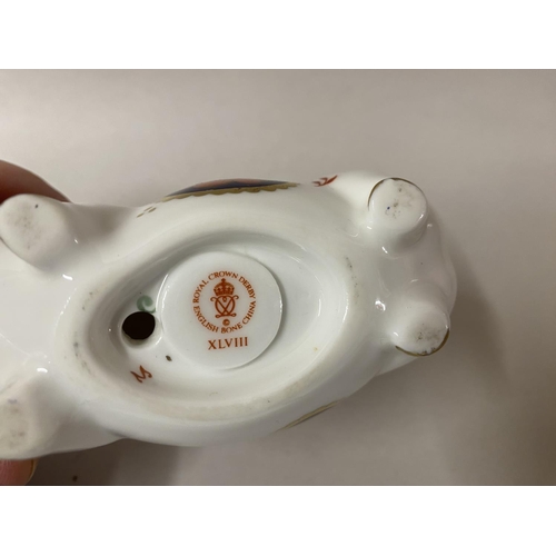 98 - Royal Crown Derby 'Pig' - Porcelain Stopper