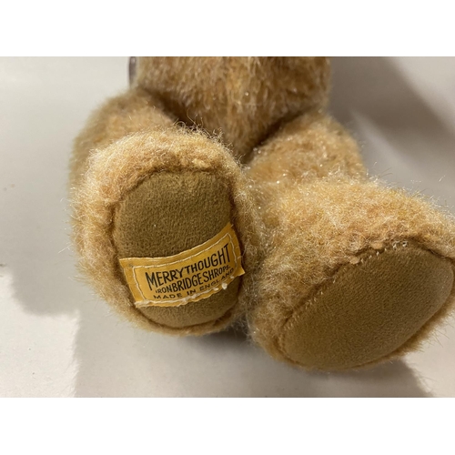 29 - Vintage Merrythought Jointed Bear with Original Label, C1970, 14