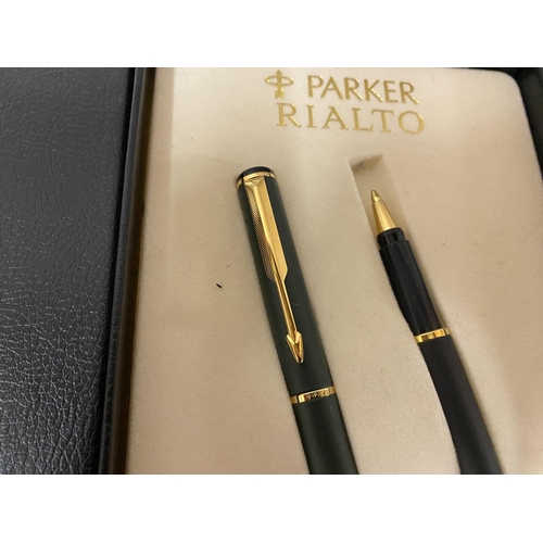 164 - Parker Rialto Ball Point Pen & Pencil Set - Unused