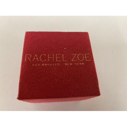 71 - Rachel Zoe 925 Silver & CZ Ring, Size 9 (Q)