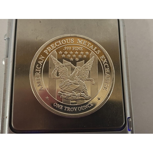 73 - APMEX - American Precious Metal Exchange 1 Troy Ounce .999 Silver Coin