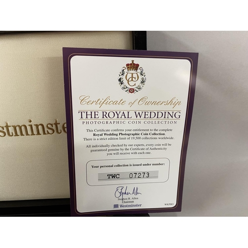 111 - Westminster Royal Wedding 4-Coin Boxed Set with Certificate