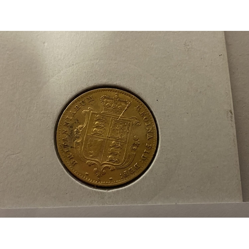 274 - 1869 Shield Back Half Sovereign