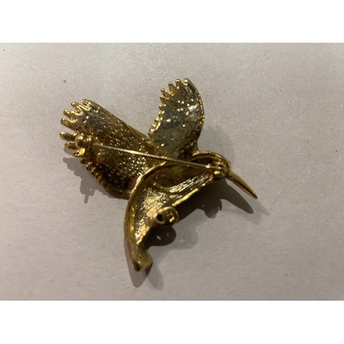 165 - Diamante 'Hummingbird' Brooch