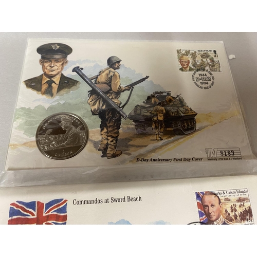 11 - 2 x D Day Coin Covers