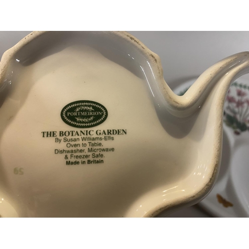 134 - Portmeirion Botanic Garden Melamine Spoon Rest & Ceramic Tea Bag Rest