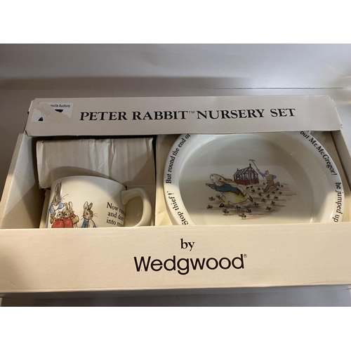 205 - Boxed Wedgwood Peter Rabbit Nursery Set