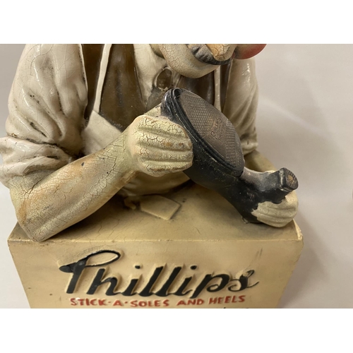 127 - Vintage Rare 'Phillips' Shoemaker Advertising Figure - 12