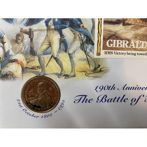 45 - Battle of Trafalgar Commemorative Coin Cover, 1995