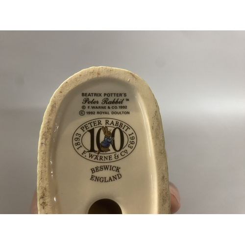 59 - Beswick Peter Rabbit 100th Anniversary 1993 Figure, 6