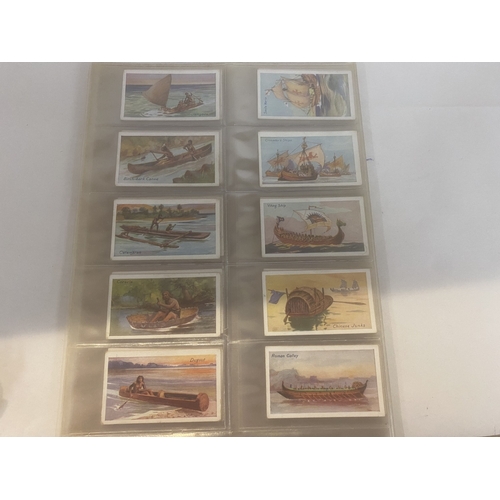 244 - Set of Nicolas Sarony Cigarette Cards - Ships of All Ages