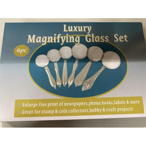 169 - Boxed Set of x6 Magnifying Glasses - All Have Different Strengths