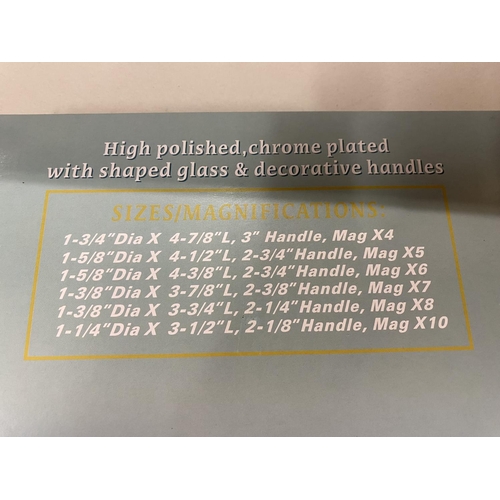 169 - Boxed Set of x6 Magnifying Glasses - All Have Different Strengths