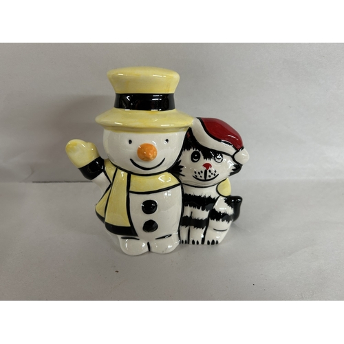 43 - Lorna Bailey - Snowman & Santa Cat
