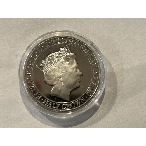 278 - QE11 2020 Gibralter Half Crown - Never was so much owed by so many to so few