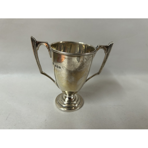 26 - Hallmarked Silver Trophy Cup (Engraved) - London 1951 - Weight 56g
