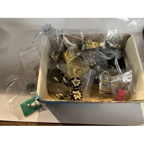 174 - Approximately 35 Pairs of Costume Earrings