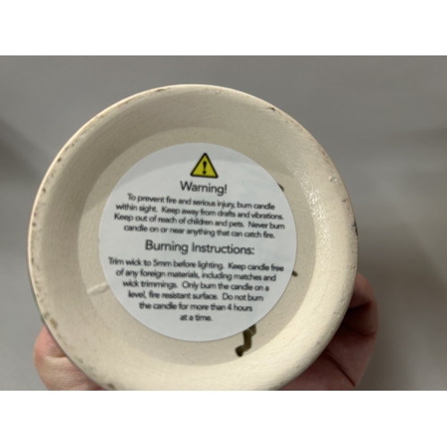 6 - Anita Harris Candle - Snowdrops Design - 10cm