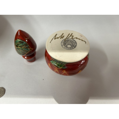 7 - Anita Harris Perfume Bottle - Sunflower Design - Gold Signed