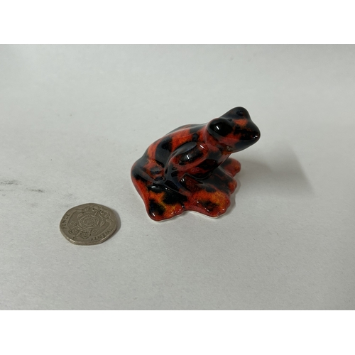 8 - Anita Harris Tree Frog - Gold Signed