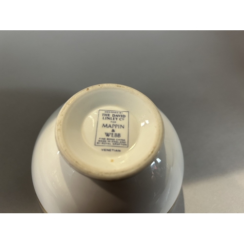 134 - David Linley for Mappin & Webb Venetian Pattern Bone China Sugar Bowl