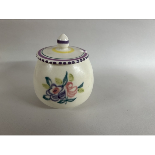 135 - Poole Pottery Lidded Preserve Pot