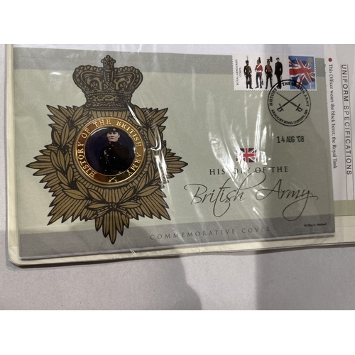11 - British Army Coin/Medal Cover