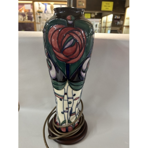46 - Large Moorcroft Lamp in Rennie Mackintosh Design by Rachel Bishop - 18