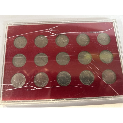 145 - Queen Elizabeth Sixpence Coin Collection - Case Split