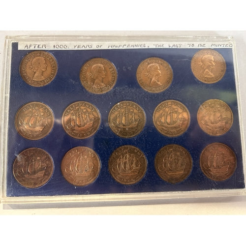 146 - Halfpenny 1/2d Coin Collection