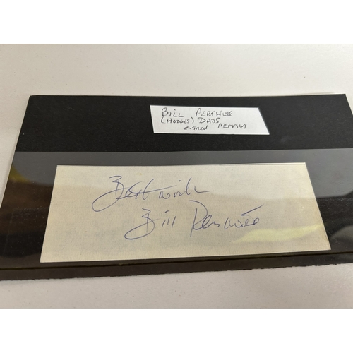 148 - Signed Bill Pertwee (Dads Army) Autograph Page - Genuine