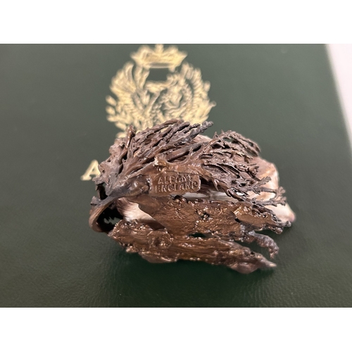 169 - Royal Worcester Albany - Bronze Hedgehog - Boxed