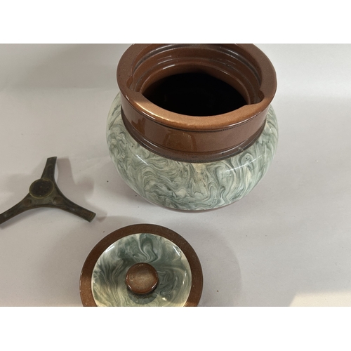 167 - Antique Ceramic Tobacco Jar