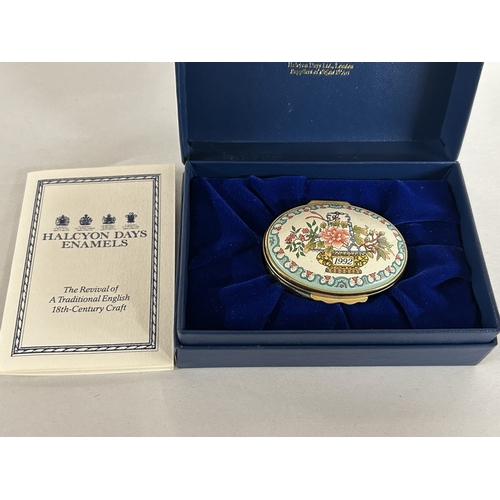 53 - Halcyon Days 1992 Trinket Pot, Boxed