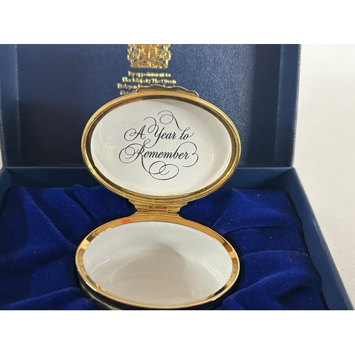 53 - Halcyon Days 1992 Trinket Pot, Boxed