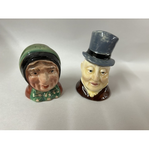 139 - Beswick Sairey Gamp & Micawber Cruet Set