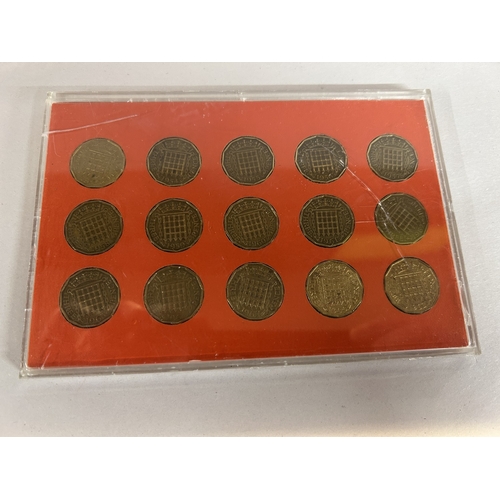 265 - 1953-1967 3d Threepence Coin Collection - Case Split