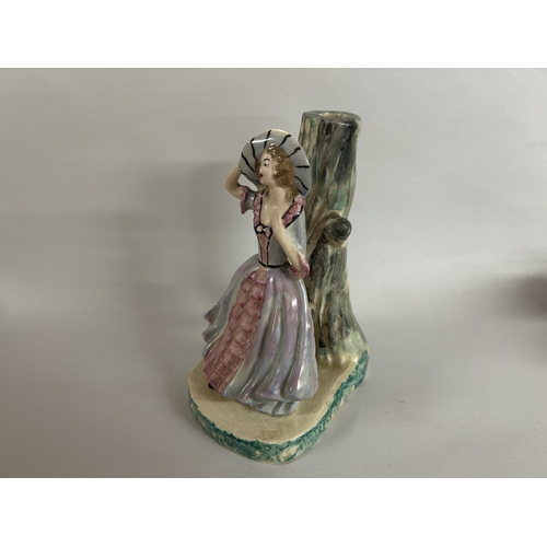 283 - c1920's Crinolin Lady Lamp Base - Minor Damage
