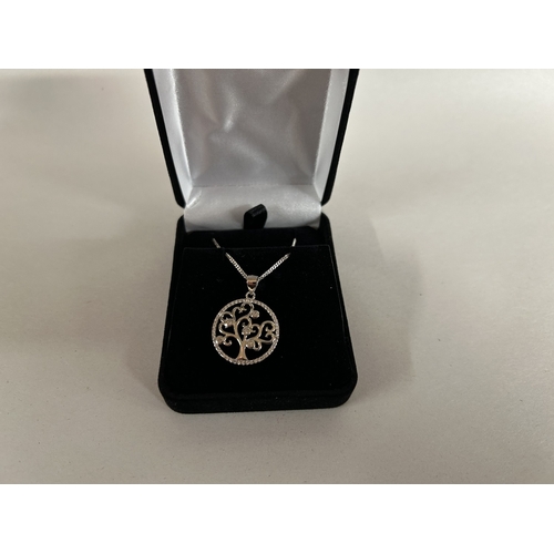 287 - 925 Silver Tree of Life Pendant Necklace
