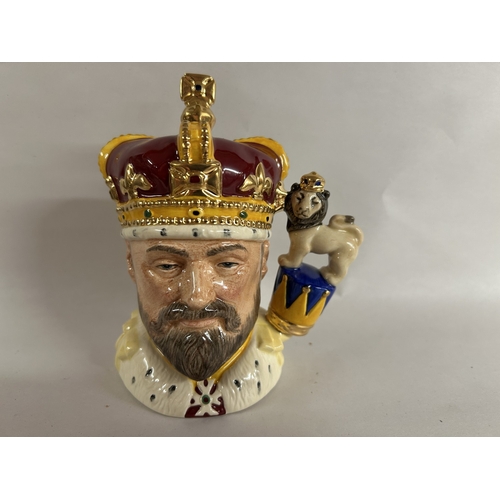 166 - Royal Doulton Limited Edition  Medium Character Jug - King Edward V11 D6923 - 168/2500