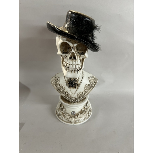 257 - Steampunk Skeleton Bust, 10
