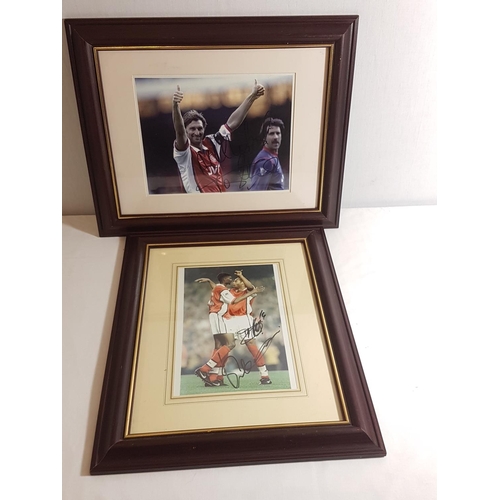 14 - 2 Framed signed arsenel photos