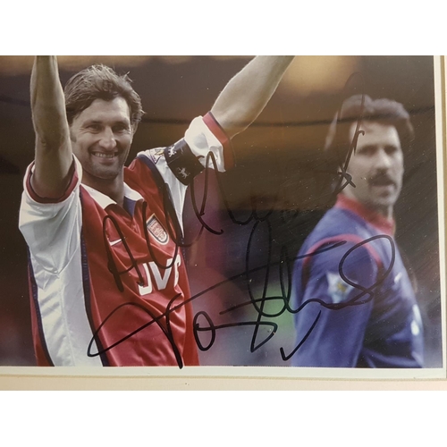 14 - 2 Framed signed arsenel photos