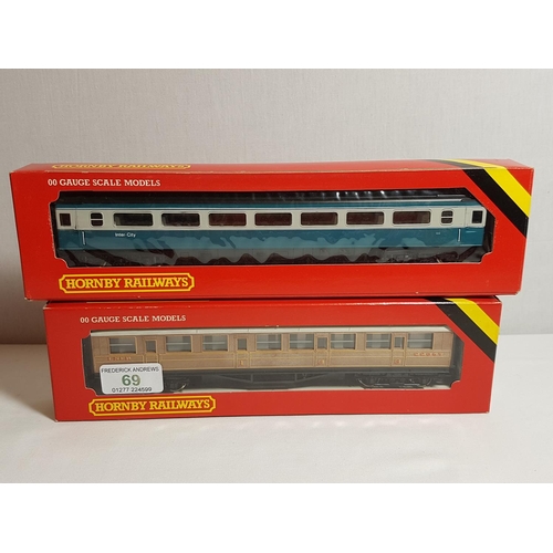 69 - 2 Boxed Hornby carriages